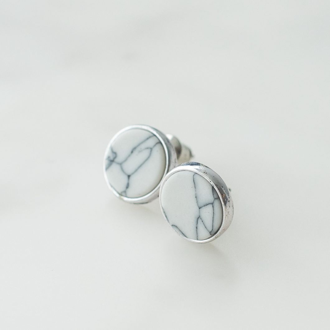 Marble Stud Earrings